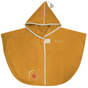 Personalised bath cape for children – Yellow Lion Personalised bath cape for children – Yellow Lion