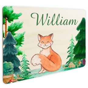 Personalised forest and animals door sign Personalised forest and animals door sign